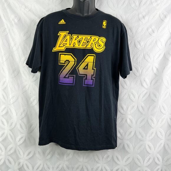 LA Lakers 2011 NBA Adidas Official Kobe Bryant #24 Black Purple Mens Size XL - Picture 3 of 7
